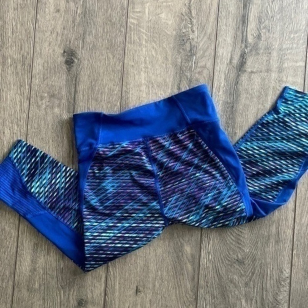Under Armor leggings S workout capris blue